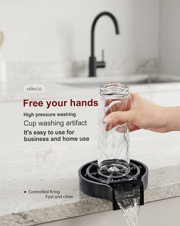 Ultra-Pressure Automatic Glass Rinser for Kitchen Sinks