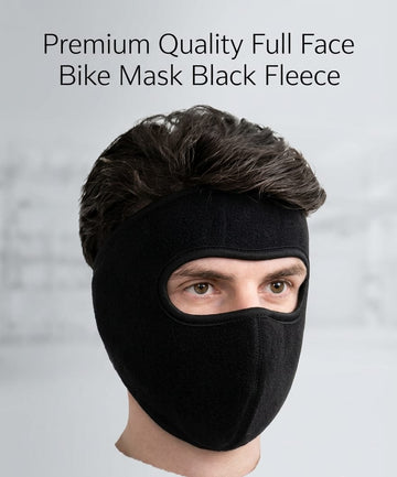 Pro-Comfort Full-Face Thermal Balaclava – Premium Black Fleece