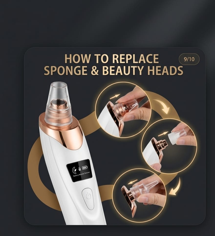 Ultra-Suction Blackhead Remover & Pore Vacuum with Digital Display